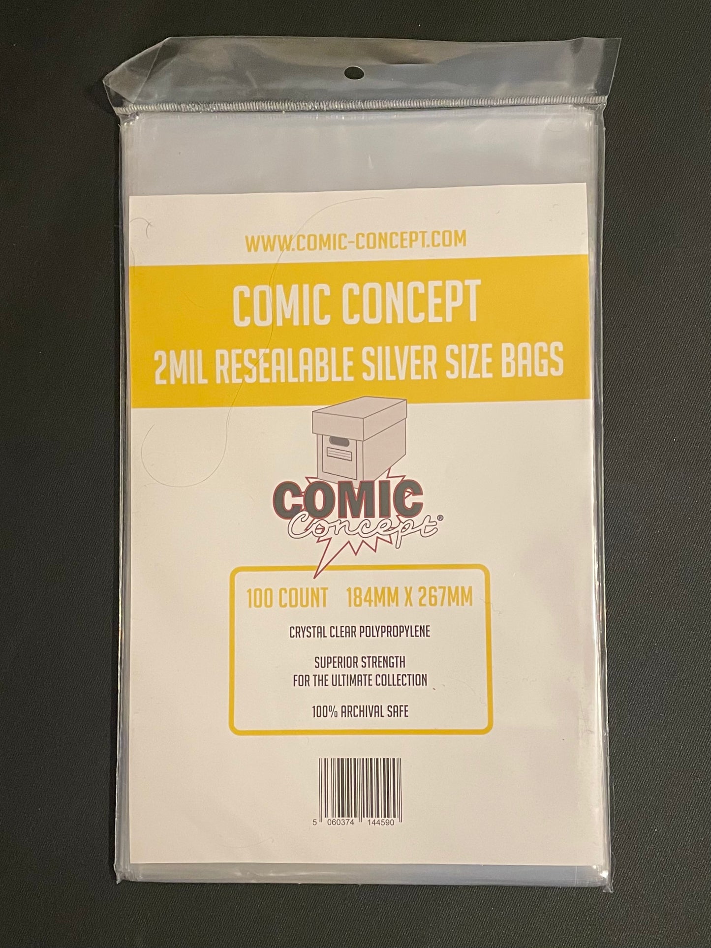 100 x Sliver Age Resealable Comic Bags
