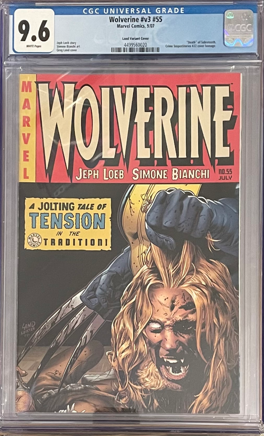 Wolverine 55 - Greg Land Variant CGC 9.6 image 0